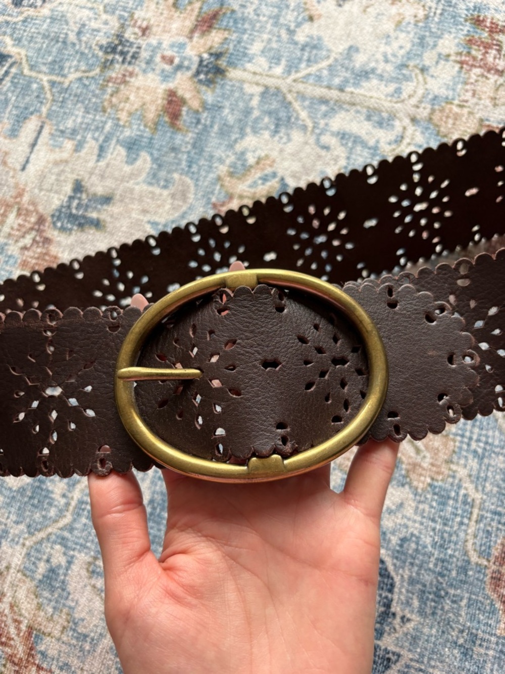 Vintage brass belt
